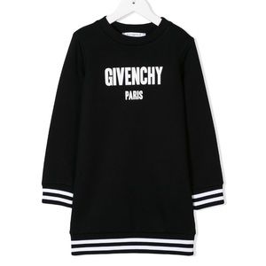 Givenchy kids stripe logo sweatshirt dress